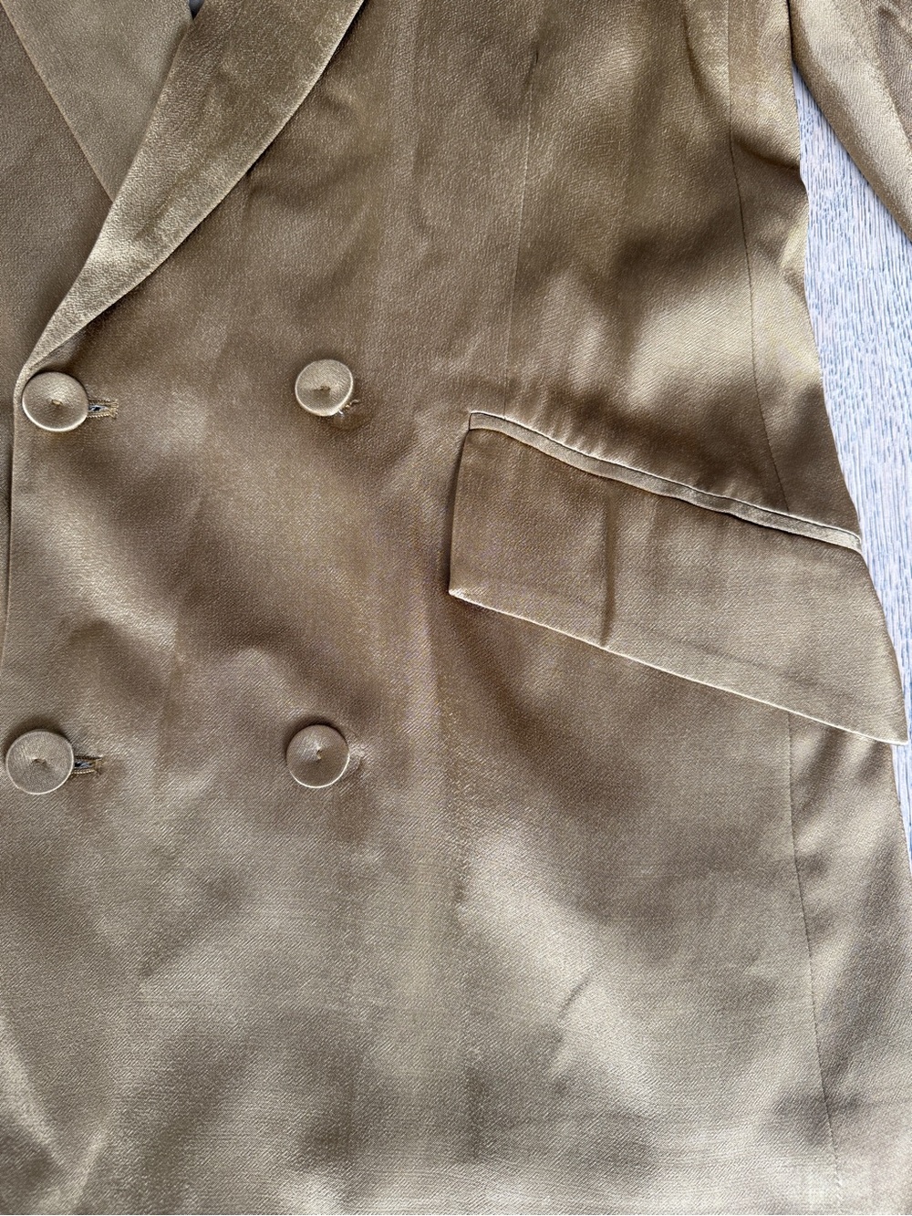 SHONA JOY Giorgia Double Breasted Blazer | Metallic Gold | Size US 4 / AU 8 - Picture 12 of 14